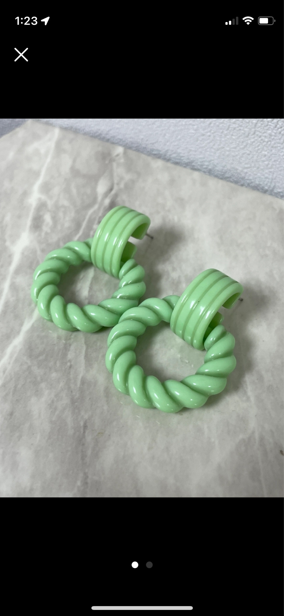 여름 촬영용 귀걸이 새제품