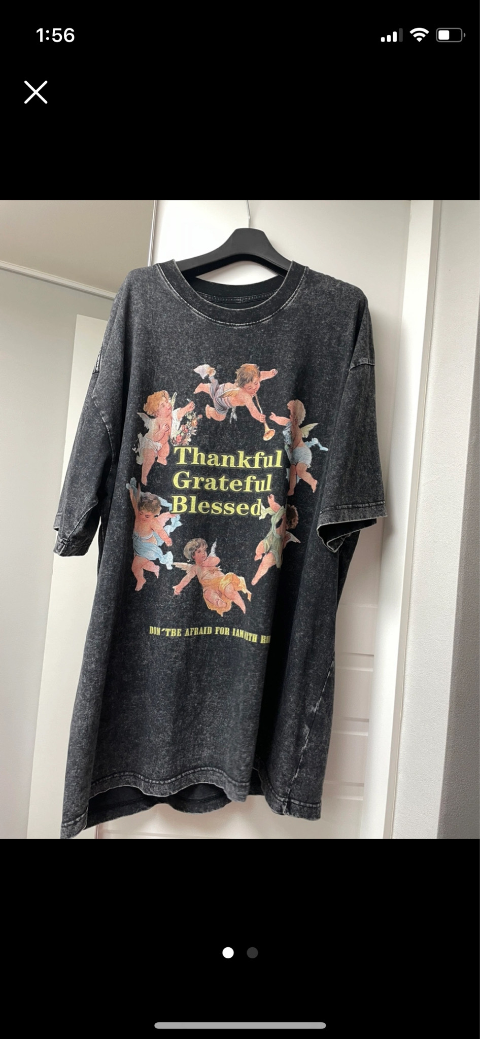 빈티지 엔젤 박스 티셔츠