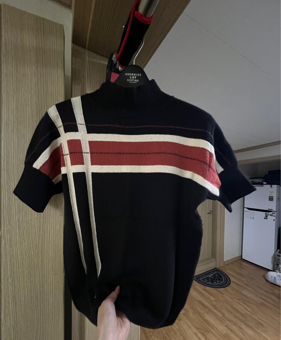 캐시미어 100% 반팔 니트