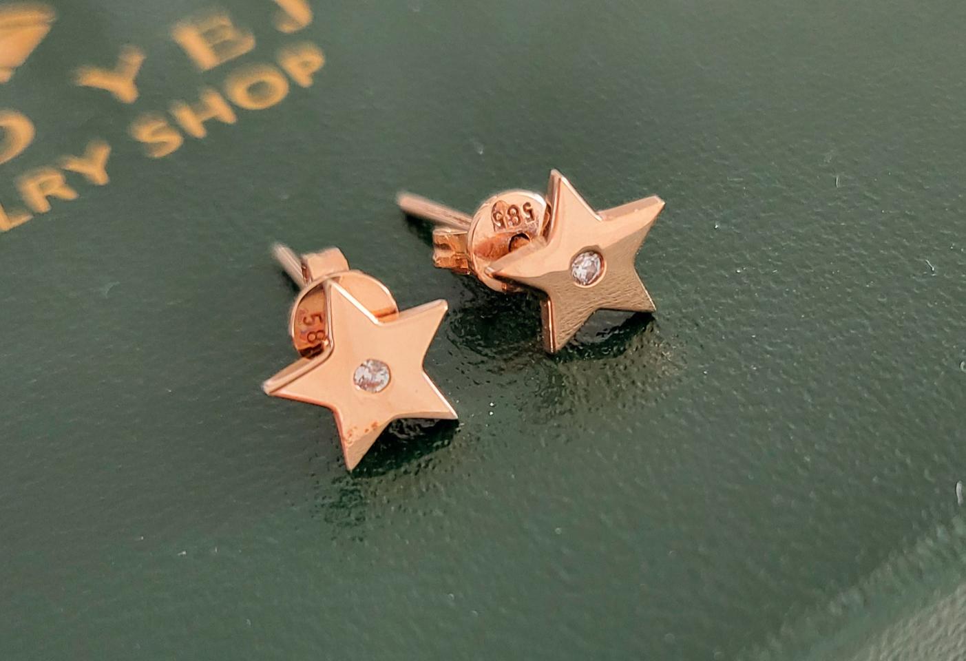 14k별귀걸이/새상품