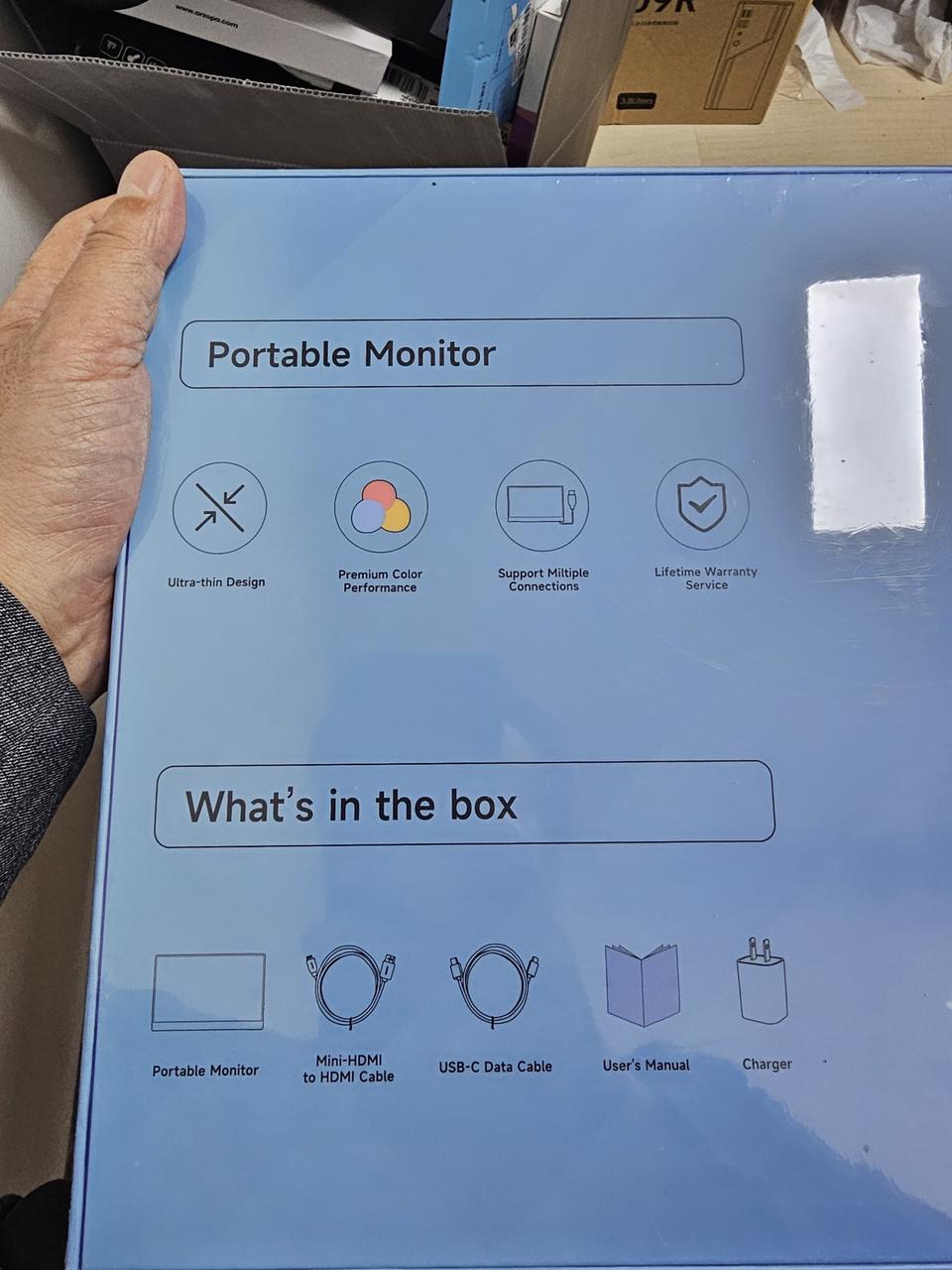 15인치 포터블 모니터