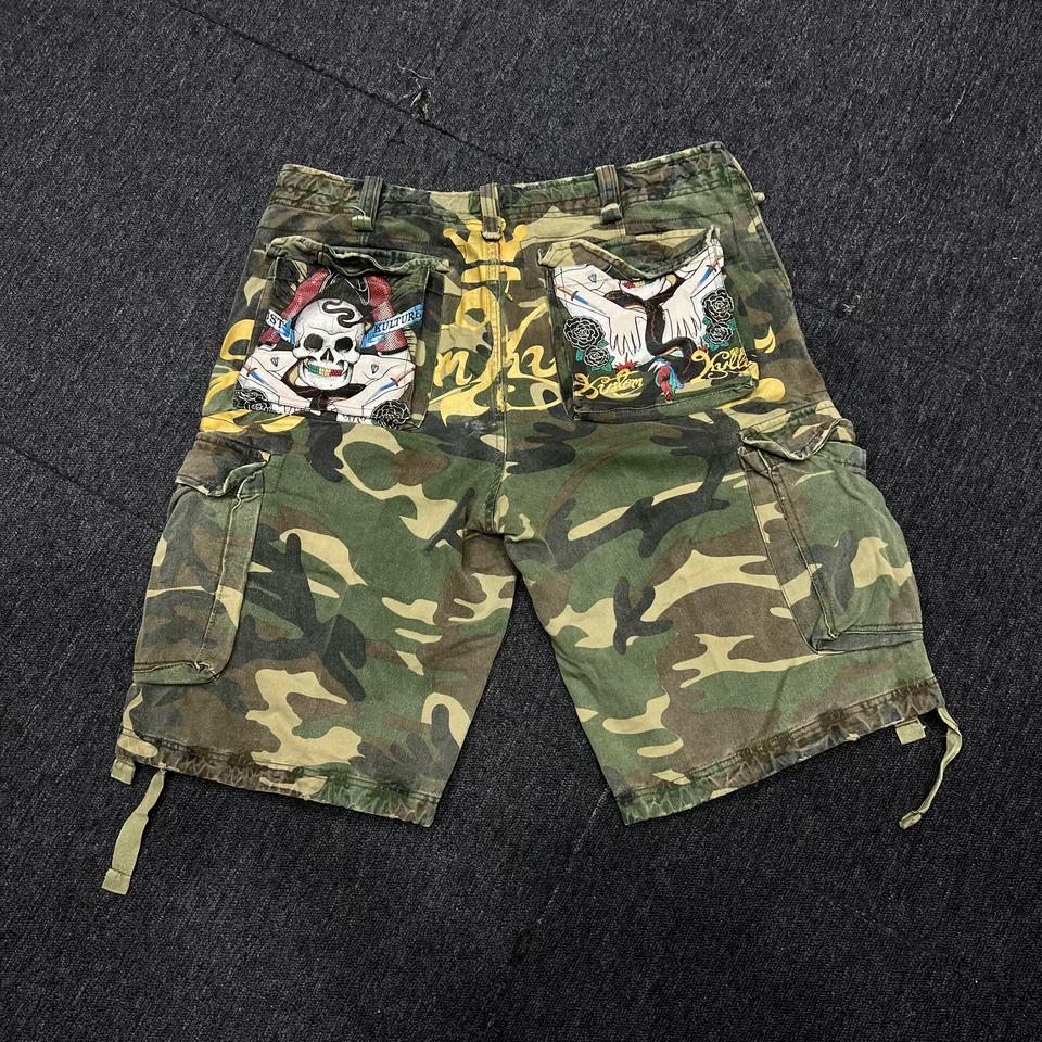 Kustom Kulture 빈티지 밀리터리 카고쇼츠