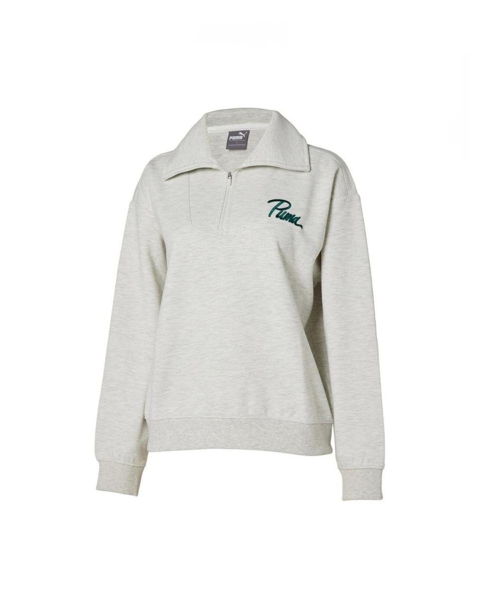 푸마 여성 반집업 맨투맨