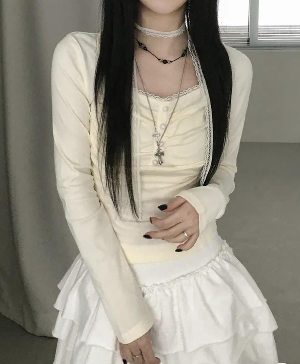 레이스 발레코어 티셔트