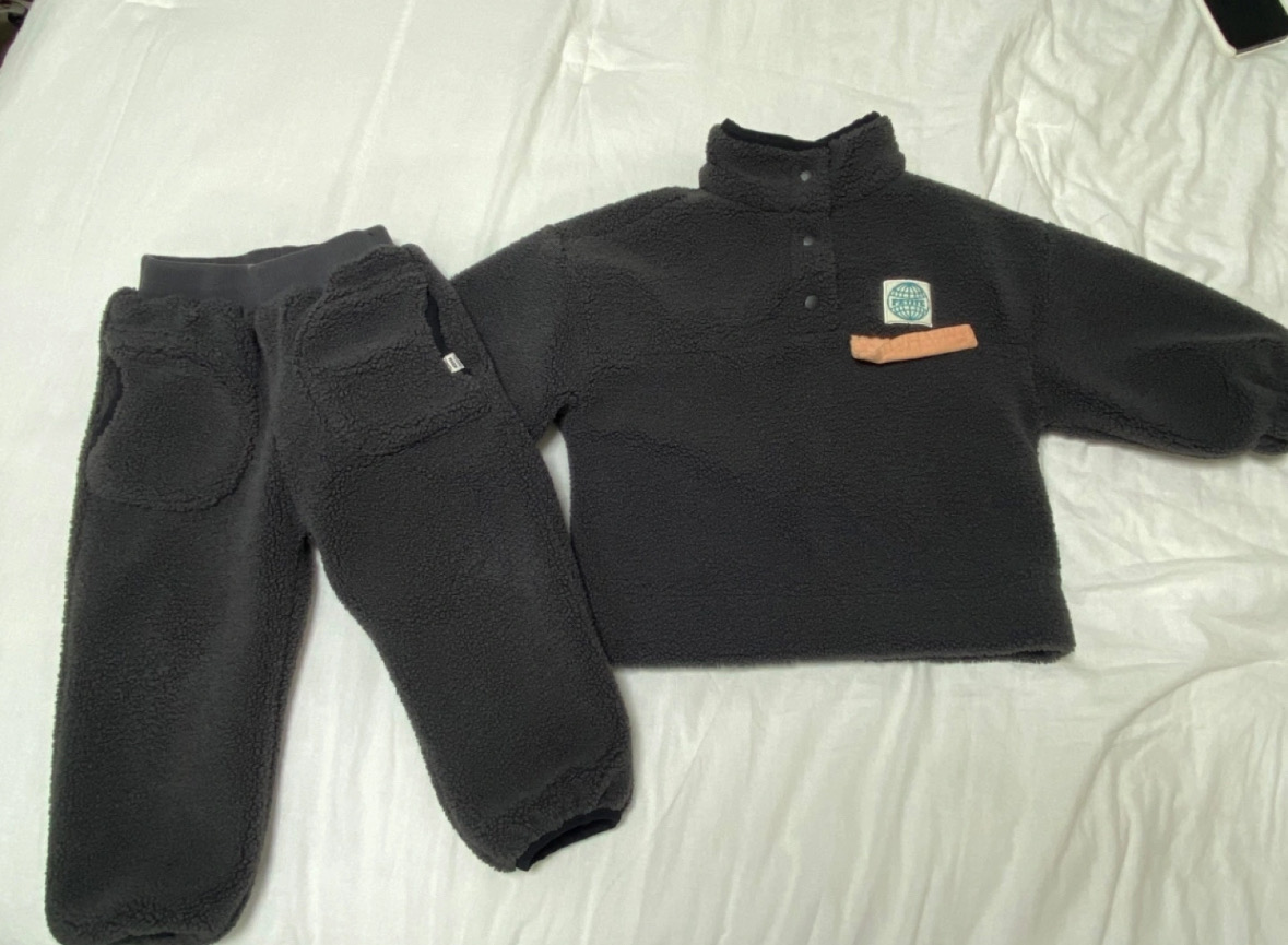 유아 뽀글이 상하세트100-105사이즈