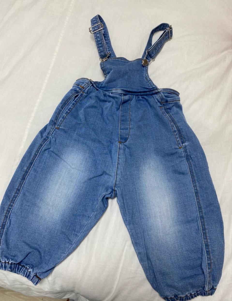 유아 청멜빵바지s사이즈