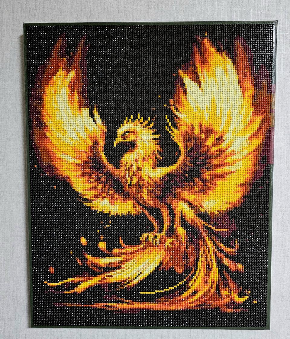 불사조 보석십자수 완성품