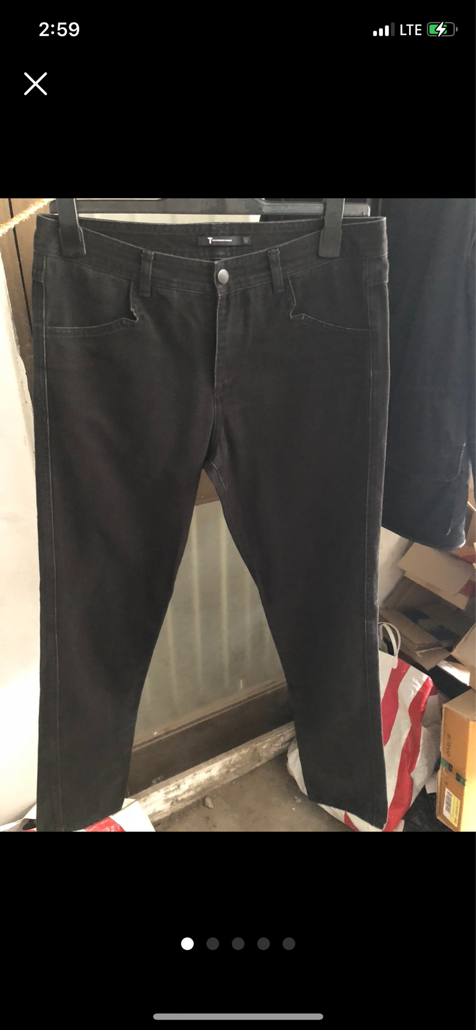 알렉산더왕 가죽패치 남성 청바지 31