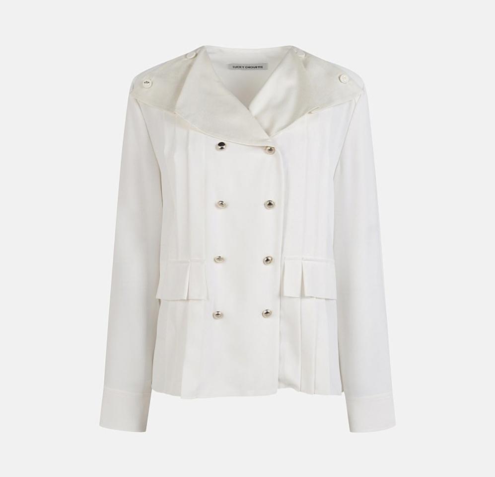 새제품) 럭키슈에뜨 블라우스 36사이즈 여유