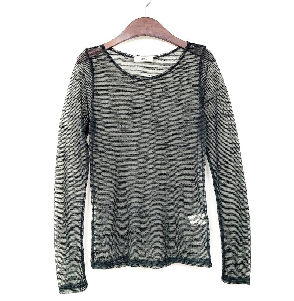 SIWY 시스루 긴팔 티셔츠