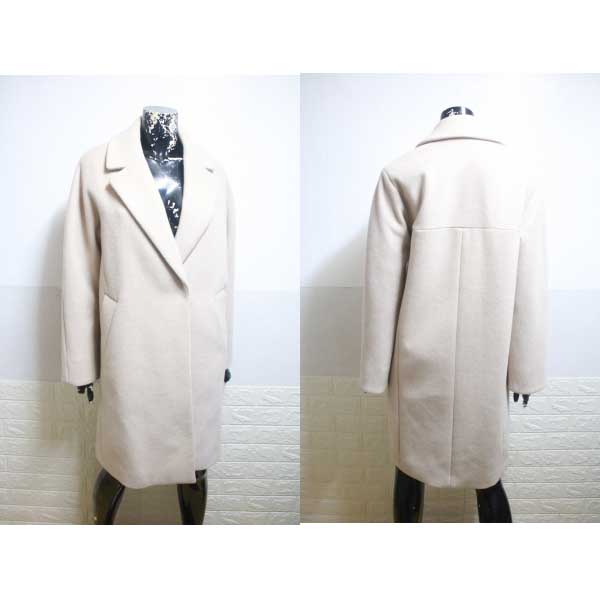 (55) 숲 SOUP 베이지 오버핏 모직 코트 (사이즈 55) 