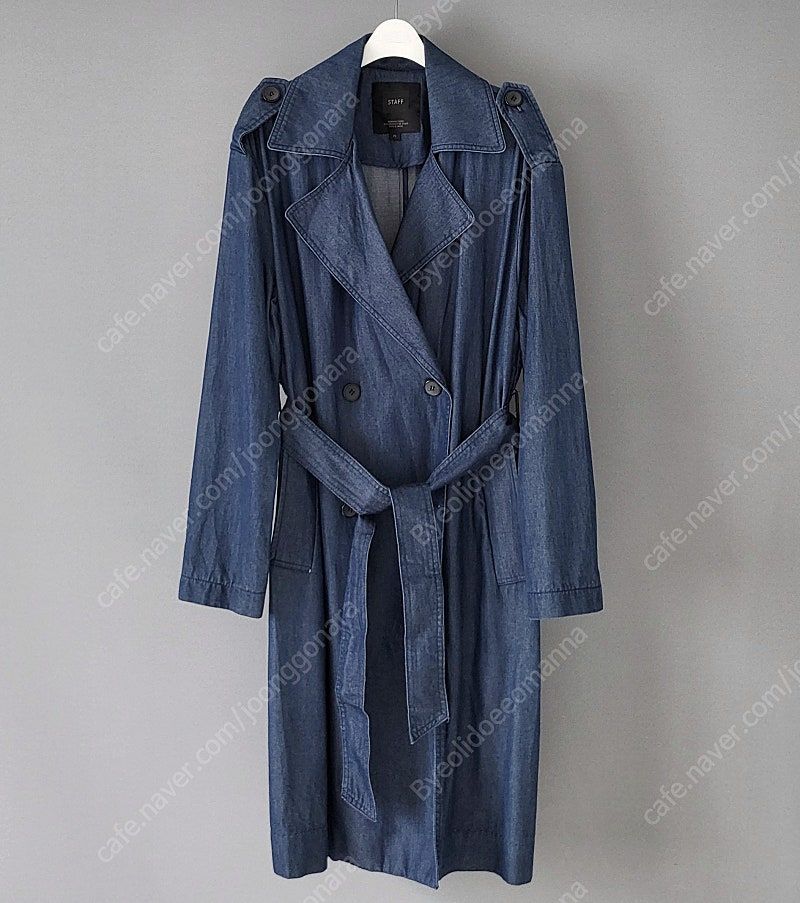 STAFF 스태프 데님 트렌치 롱코트 바바리 청자켓 트렌치원피스 봄 가을