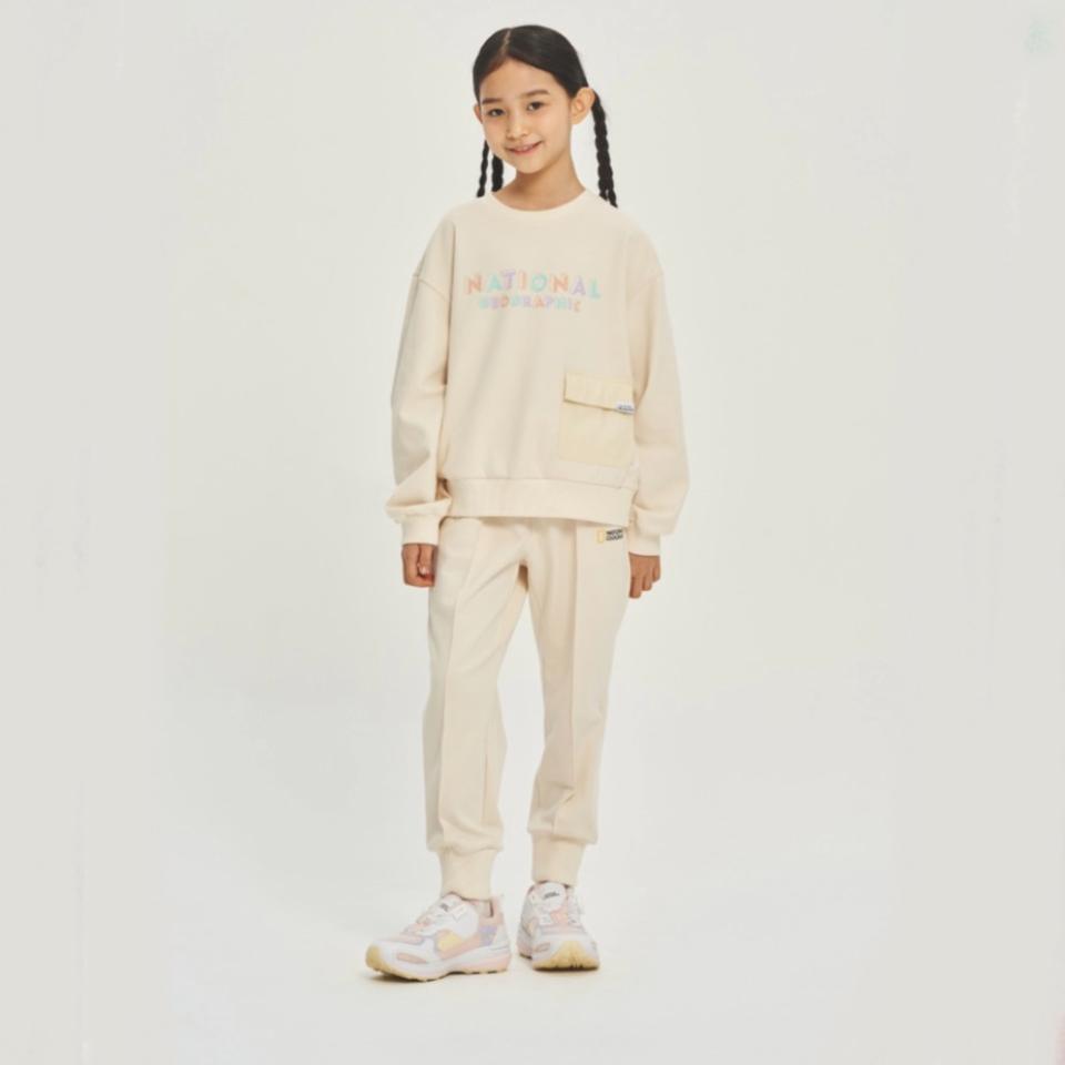 140) 내셔널지오그래픽 맨투맨 티셔츠 상하의 세트 셋업 남여공용