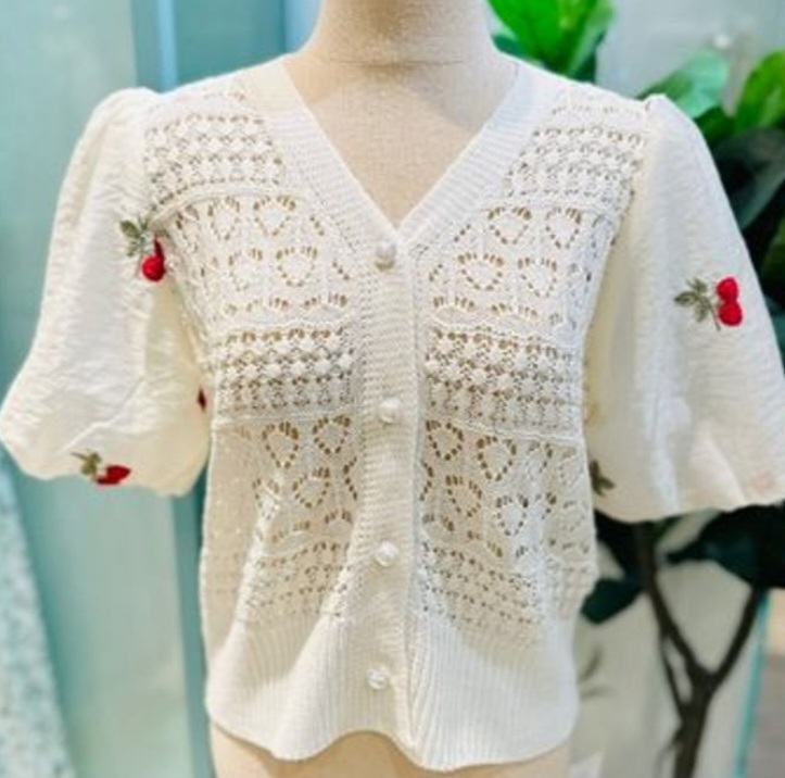 체리 스윗 니트 가디건 새상품