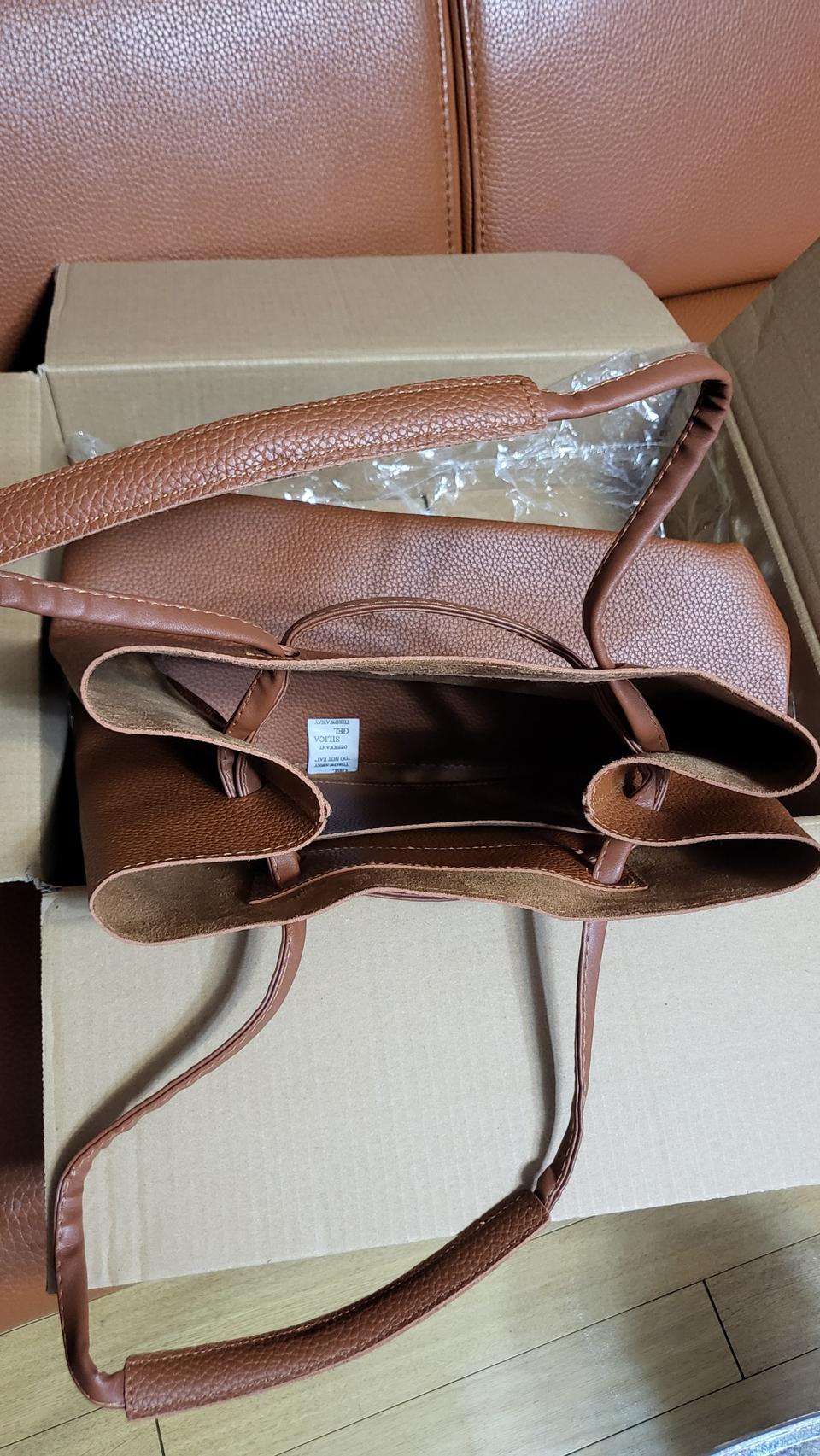 큰사이즈 가죽 토트백 .숄더백 새상품