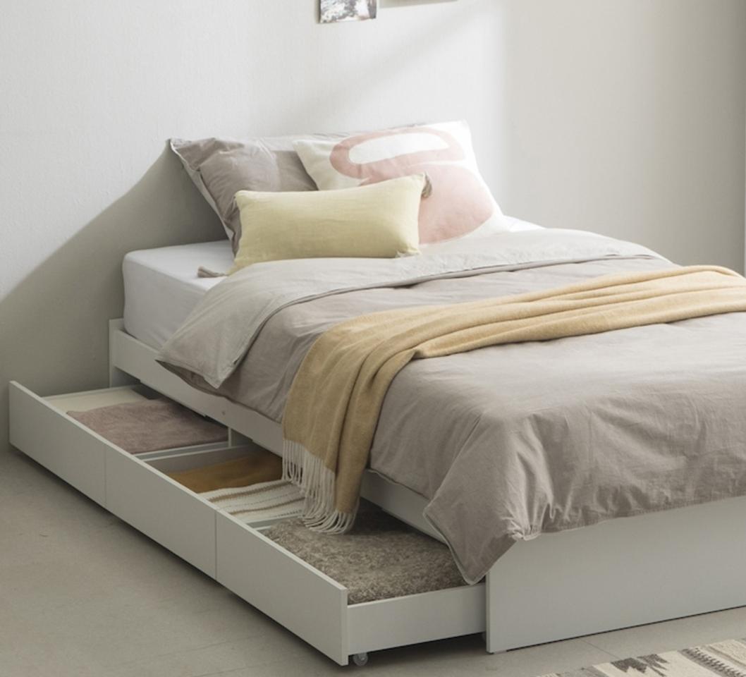 ✨전국최저가✨수납 라텍스 무헤드 나무 원목 싱글 슈퍼싱글 더블 퀸 침대