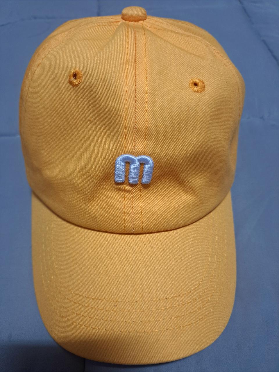 면 볼캡 옐로우 FREE