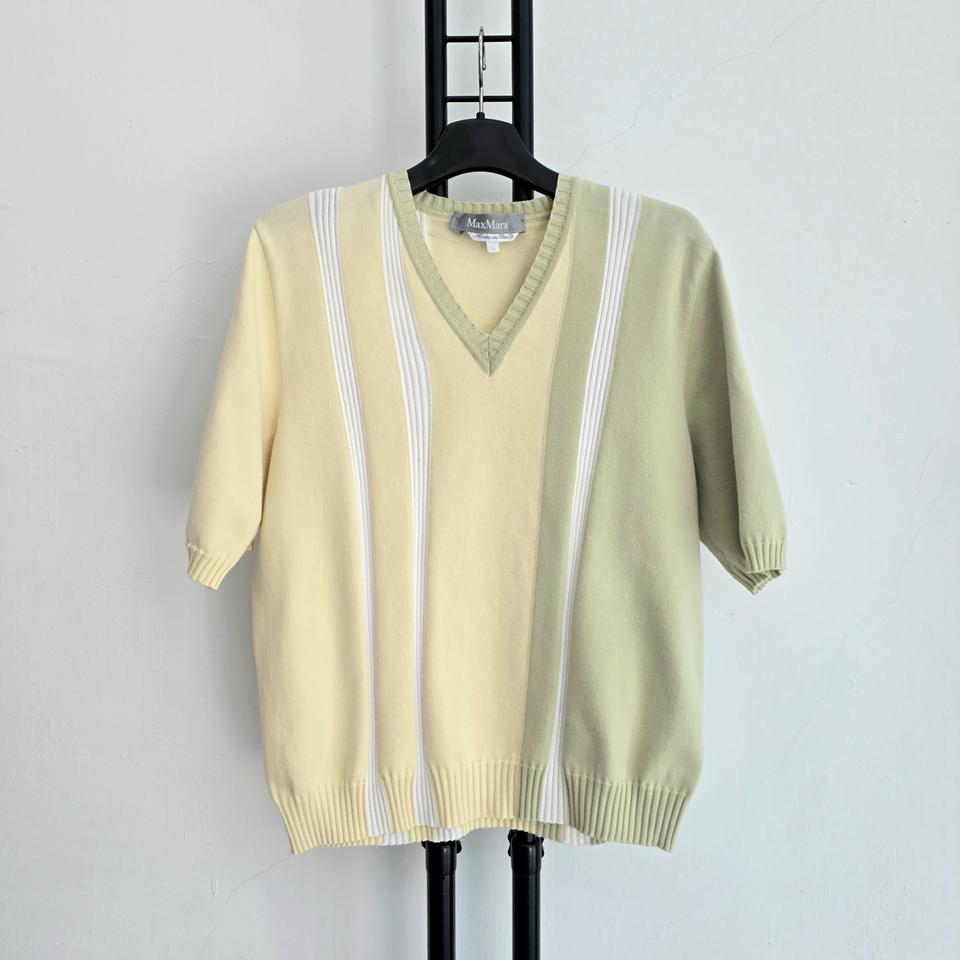정품 막스마라 Max Mara 브이넥 니트