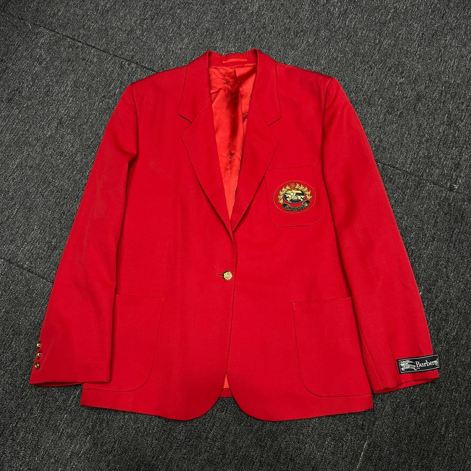 버버리 레드 블레이저 자켓