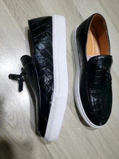 새상품 공용 가죽테슬 로퍼 스니커즈단화