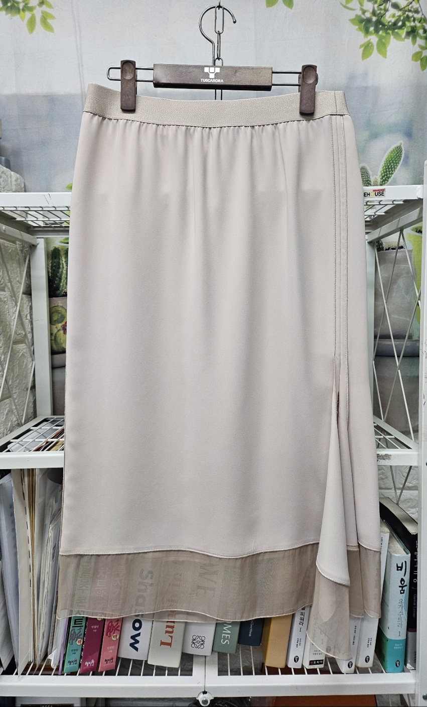 랑방 시스루 블록 여성치마 67사이즈 27 봄~여름 스커트 WK58