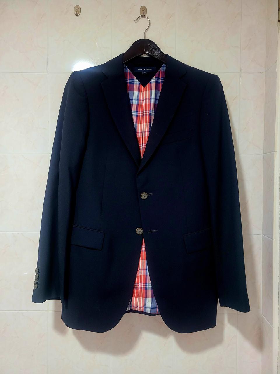 [미사용] 토미힐피거 네이비색  모100% 자켓 95사이즈.