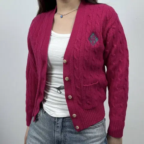 80s 폴로 랄프로렌 에스에치 셰틀랜드 울 가디건