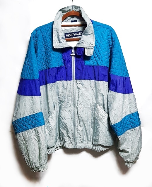 미국 올드스쿨 mighty mac우븐 바람막이 가오리루즈핏 100-105