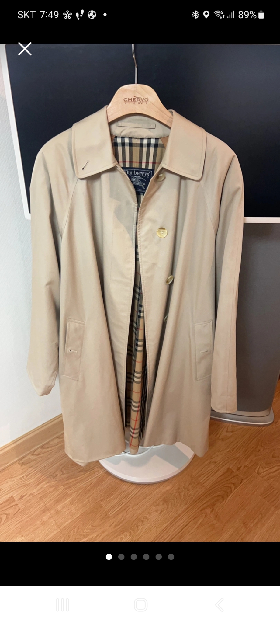 버버리 정품 트렌치 100