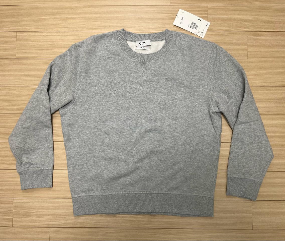[S] COS 코스 릴랙스드 핏 스웻셔츠 그레이