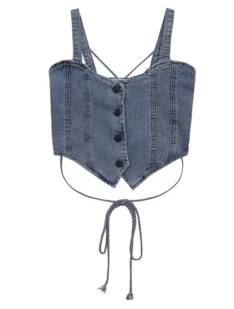 청 스트랩 뷔스티에