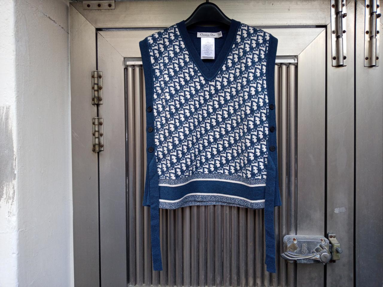 정품 크리스챤 디올 오블리크 케시미어 니트베스트 새상품수준
