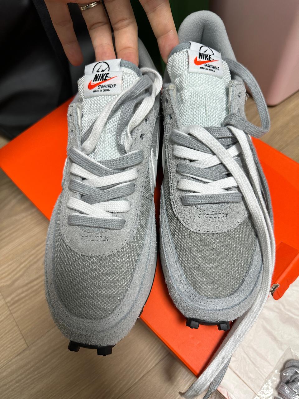 나이키 x 사카이 x 프라그먼트 LD와플 라이트스모크그레이265