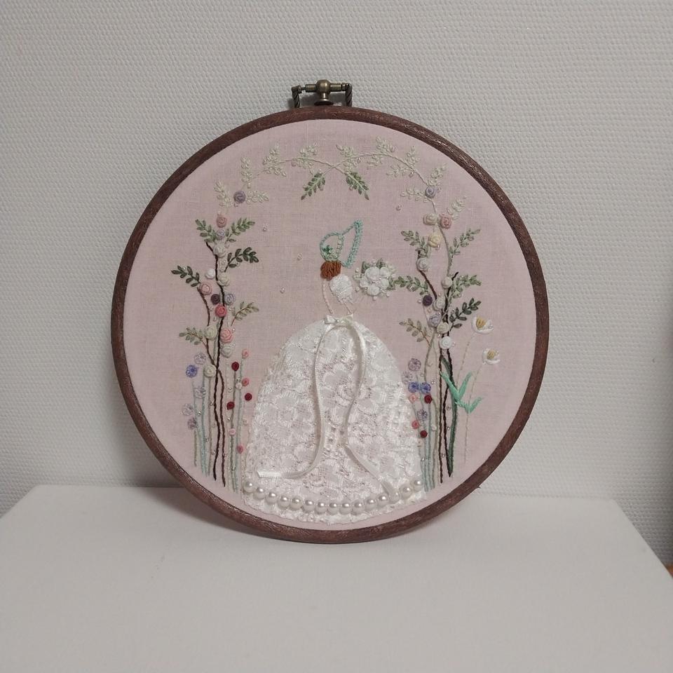 크레놀린여인자수 수틀액자 (할인)