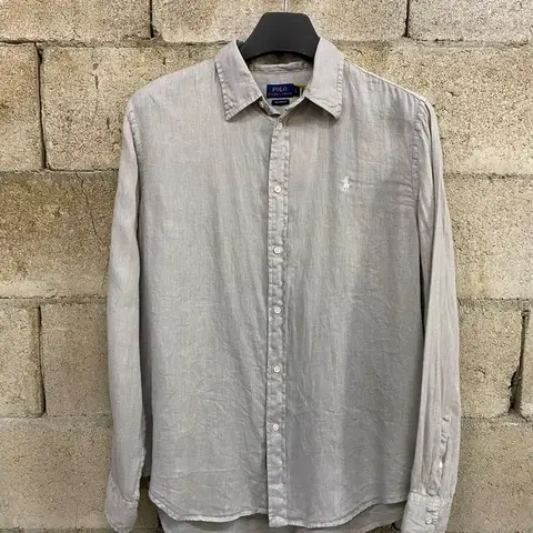 폴로 랄프로렌 그레이 린넨 셔츠