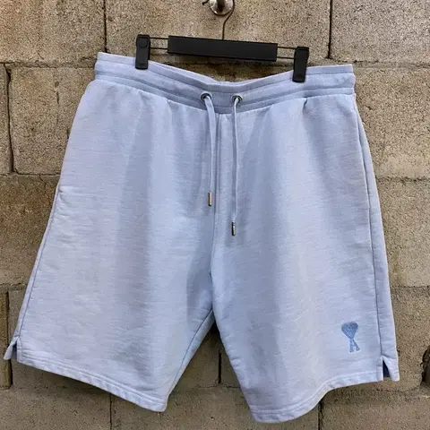 아미 하트 로고 스웻 팬츠