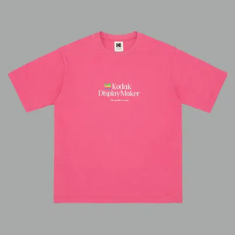 [새상품] 코닥 디스플레이 메이커 핑크색 반팔티 팝니다!