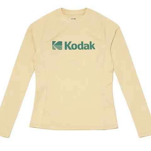 [새상품] 코닥 로고 여성용 래쉬가드 노란색 팝니다!