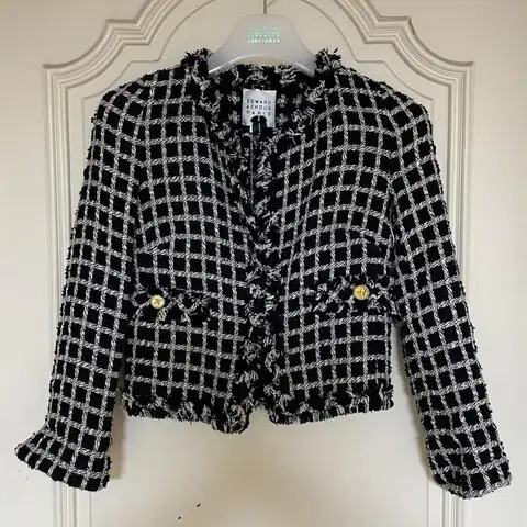 에드워드 에코어 파리 트위드 자켓