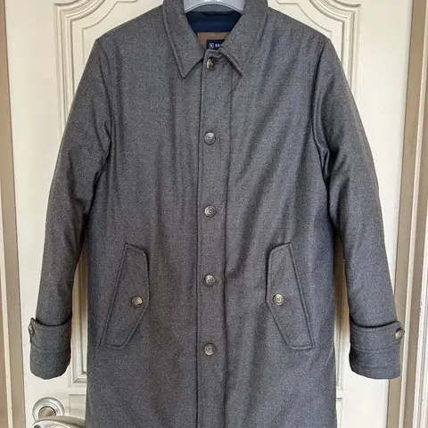 브로이어 구스다운 롱 패딩 자켓