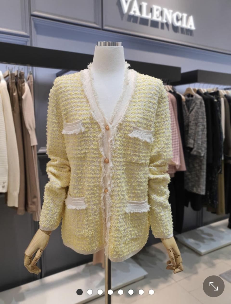 발렌시아 춘하추 트위드직조 가디건 F 44-77