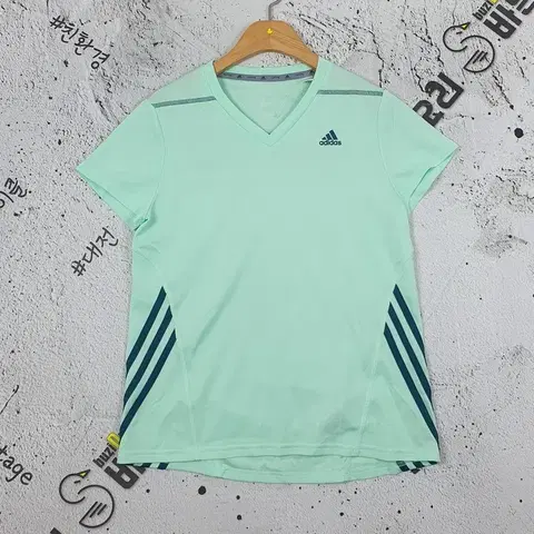 아디다스 ADIDAS miRUN 이벤트 반팔 티 민트 90 1000230