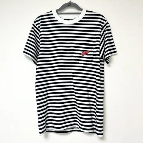 스트라이프 포켓 티셔츠