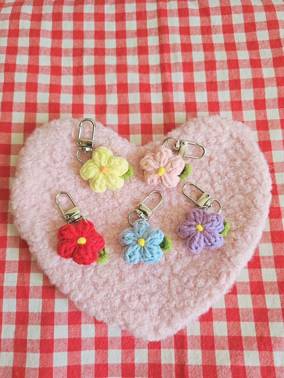 (단체선물 추천) 2+1 꽃길 뜨개키링