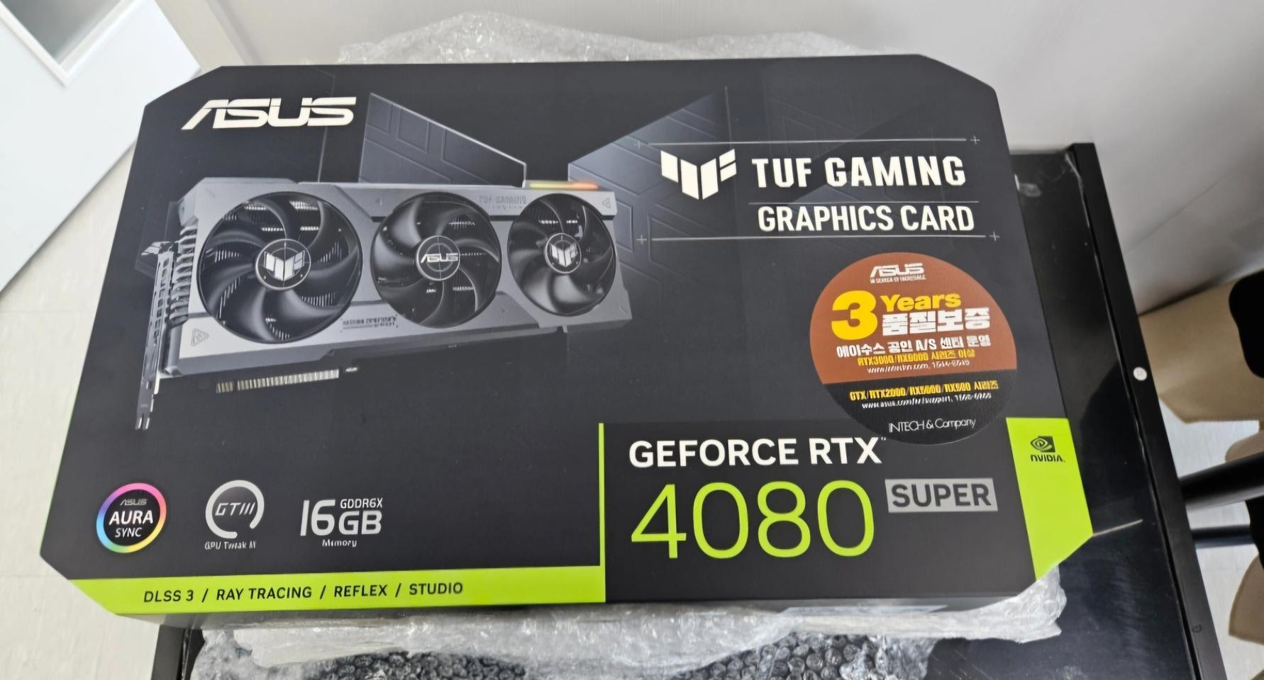 GeForce RTX 4080 SUPER 그래픽카드 미개봉