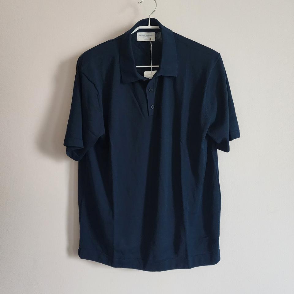 새상품.폴햄 남성 니트 반팔티셔츠(110.네이비)