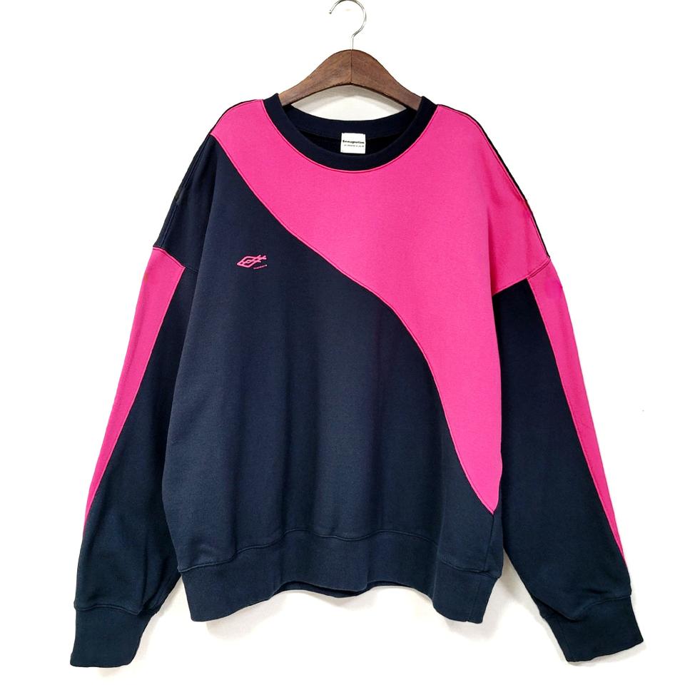 5+magnetism 핑크 블랙 스웨트셔츠
