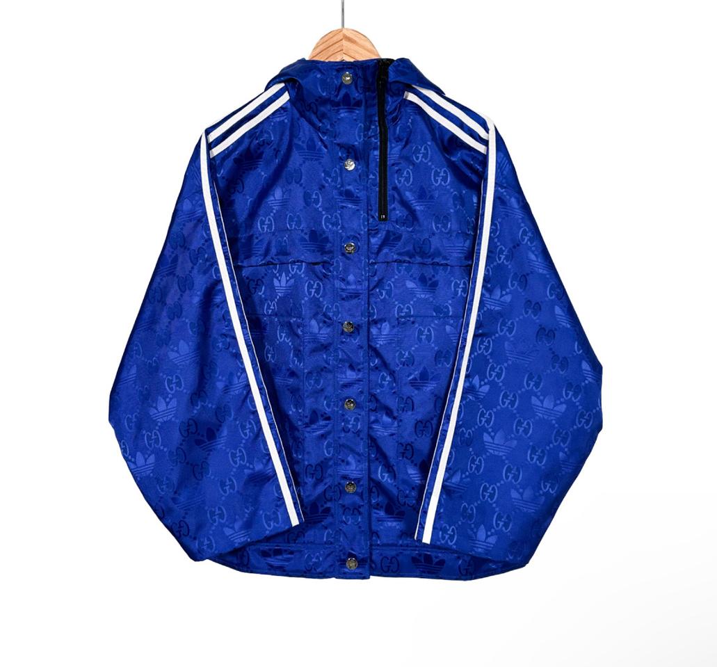 [38] Gucci 구찌 x 아디다스 남성 삼선 봄버 바람막이 트랙 자켓
