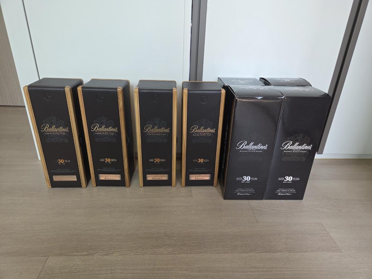 발렌타인30 구형 우드케이스+공병