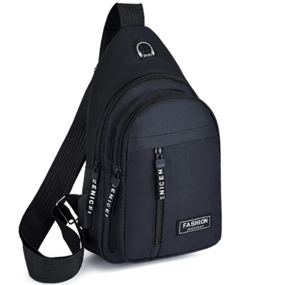 올블랙 경량 멀티포켓 슬링백 크로스백 남녀공용 데일리 가성비 미니백